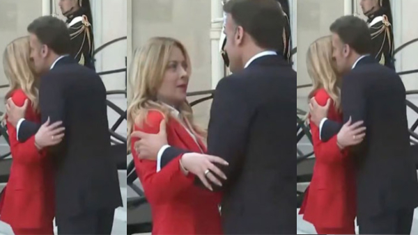 french-president-emmanuel-macron-and-italian-prime-minister-giorgia-meloni-unexpected-greetings-with