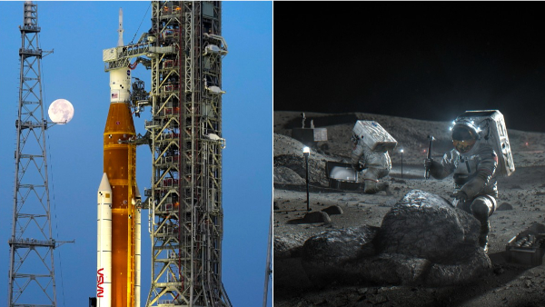 Historic lunar mission New era of exploration 4-astronaut team Destination as NASA back to the Moon Historic lunar mission New era of exploration 4-astronaut team Destination as NASA back to the Moon