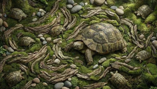 illusion-of-finding-how-many-tortoise-in-this-forest-photo-and-test-to-eyes-sharpness-also-for-memor