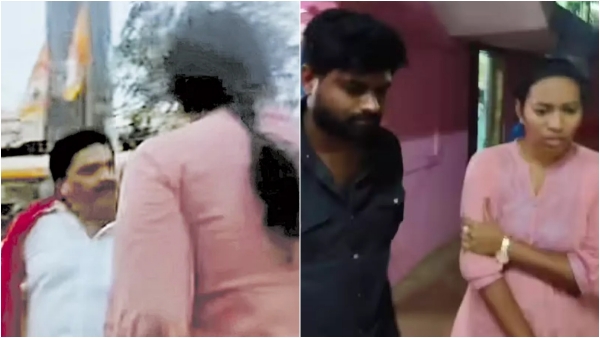 Janasena Leaders Attack Woman Who Accused Railway Kodur MLA Arava Sridhar of Sexual Harassment Janasena Leaders Attack Woman Who Accused Railway Kodur MLA Arava Sridhar of Sexual Harassment