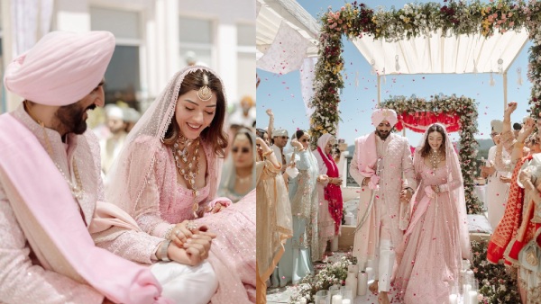 Mehreen Pirzada Gets Married Secret Wedding with Arsh Aulakh Fairytale Pictures Go Viral
