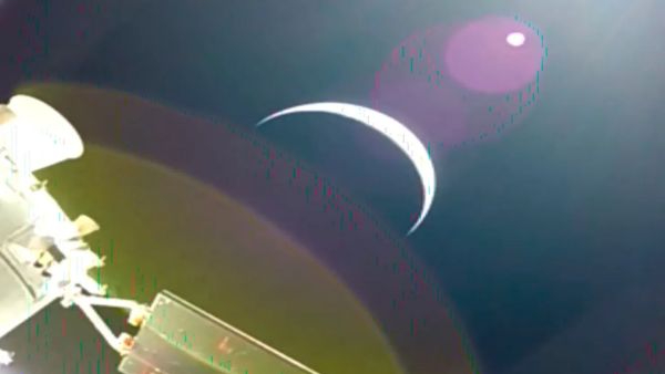 NASA Shares Breathtaking View of Earth as a Crescent From Orion Spacecraft on Its Epic Journey to Moon NASA Shares Breathtaking View of Earth as a Crescent From Orion Spacecraft on Its Epic Journey to Moon