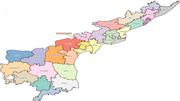 New Andhra Pradesh Map released soon after officially designating Amaravati as the sole and permanent capital New Andhra Pradesh Map released soon after officially designating Amaravati as the sole and permanent capital