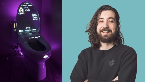 From Jobless to Millionaire Nick Greenawalt Turns His Toilet Bowl into a Viral Advertising Platform