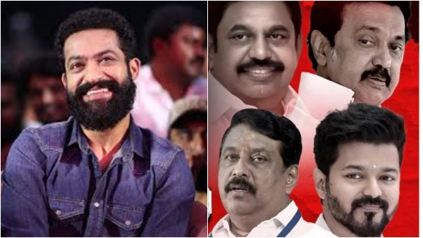 NTR and Samuthirakani Discuss Tamil Nadu Polls Viral Video Sparks Massive Debate on Social Media
