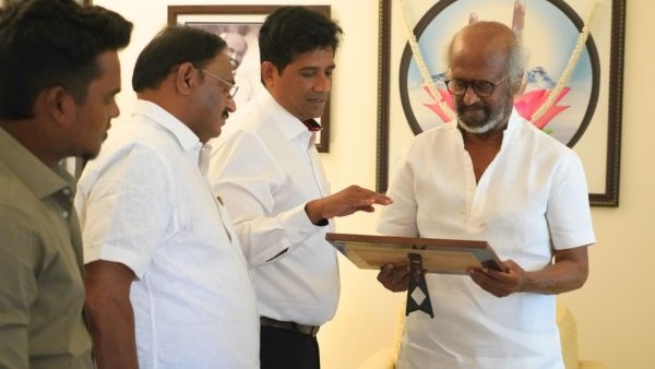Thousand Lights Battle DMK MLA Dr Ezhilan Meets Superstar Rajinikanth Ahead of 2026 Tamil Nadu Elections Thousand Lights Battle DMK MLA Dr Ezhilan Meets Superstar Rajinikanth Ahead of 2026 Tamil Nadu Elections