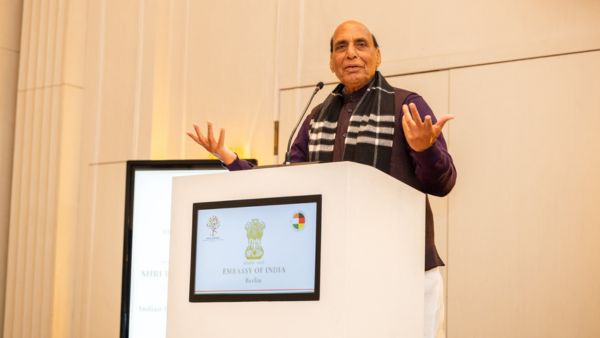 Rajnath Singh Warns Pakistan in Berlin Expect Unimagined Response if India s Security is Threatened