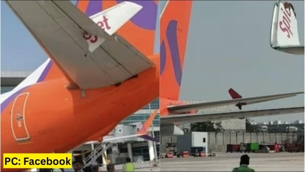 spicejet-plane-hits-akasa-air-aircraft-at-delhi-airport-during-taxiing-no-casualities-dgca-orders-pr
