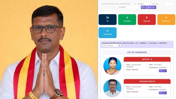 Tamil Nadu Polls 2026 TVK Candidate from Edappadi Goes Missing After Election Nomination Rejection