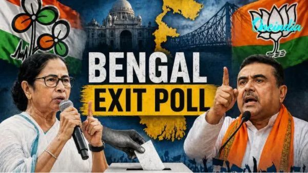 West Bengal Exit Poll 2026 Times Now-JVC Predicts BJP Lead While Janmat Poll Forecasts TMC Wave