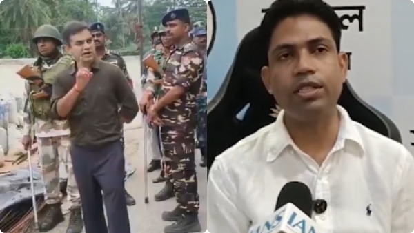 Singham Meets Pushpa TMC Leader s Fiery Comeback to UP Cop s Warning Sets Internet Ablaze