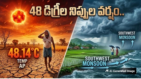 Andhra Pradesh Heatwave Piduguralla Records 48 14 Degrees As Southwest Monsoon Advances Near AP