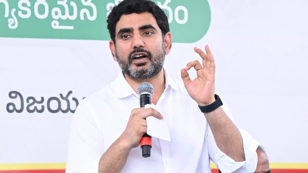 AP Minister Nara Lokesh inaugurated solar power plant and targets ys jagan over demolition AP Minister Nara Lokesh inaugurated solar power plant and targets ys jagan over demolition
