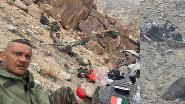 Army Cheetah Helicopter Crashes Near Leh Major General and Pilots Escape Unhurt Full Details Army Cheetah Helicopter Crashes Near Leh Major General and Pilots Escape Unhurt Full Details