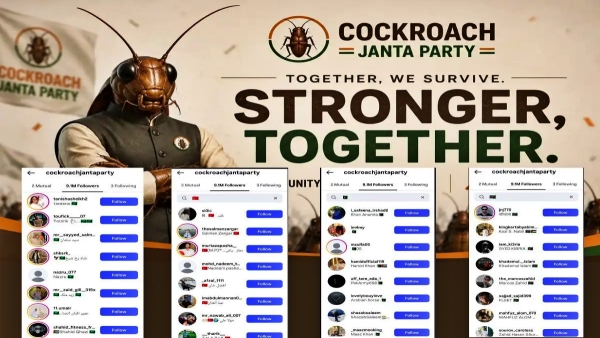 CockroachJanataParty Goes Viral Does It Have Majority Followers from Pakistan Bangladesh Turkey