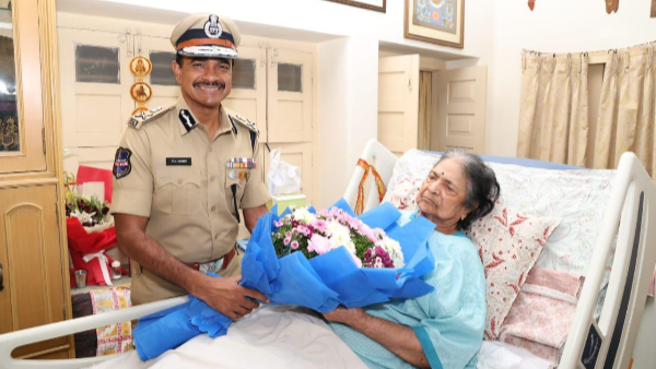 Telangana DGP CV Anand Fulfils Ailing Mother s Cherished Wish To See Her Son Reach the Top