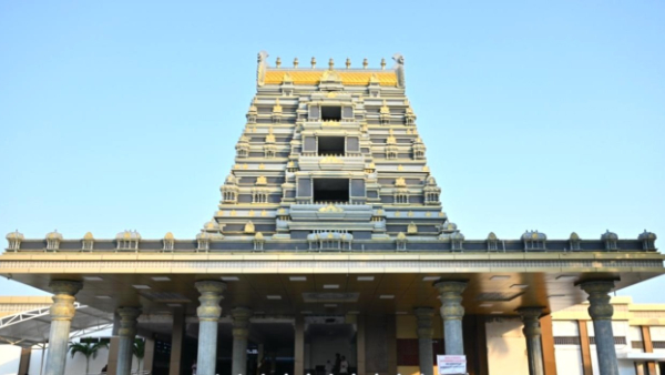Eluru Railway Station looks amazing Here Are the Highlights Featuring a Temple-Style Entrance