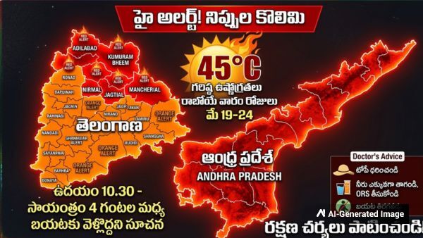 IMD Severe Weather Warning Next 7 Days To Witness Extreme Heat Waves And High Temperatures In Telugu States