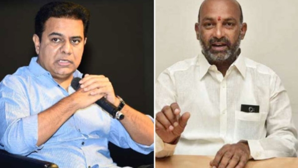 KTR strongly criticizes Union Minister Bandi Sanjay after POCSO case against his son Bhageerath KTR strongly criticizes Union Minister Bandi Sanjay after POCSO case against his son Bhageerath