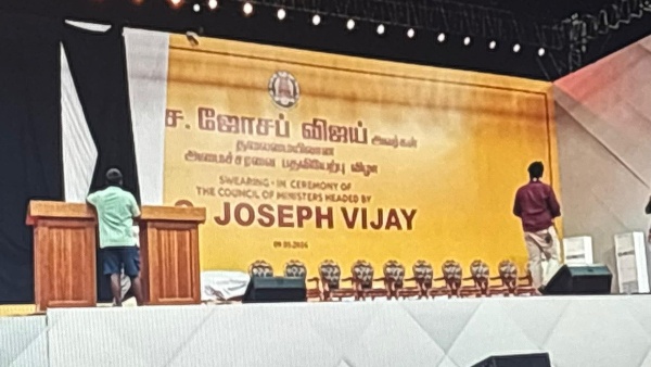 Live Telecast Across Several Chennai Locations Watch the Vijay Swearing-In as Chief Minister Today