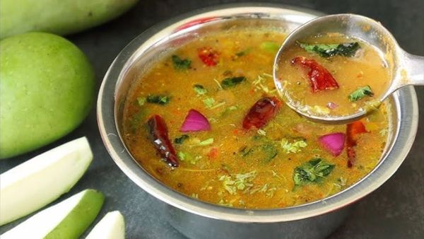 mamidikaya Charu Traditional Andhra Summer Special Recipe Raw Mango Charu know making process mamidikaya Charu Traditional Andhra Summer Special Recipe Raw Mango Charu know making process