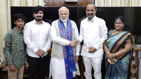 Bandi Sanjay Excluded From PM Modi s Hyderabad Tour as Allegations Against His Son Trigger Political Setback