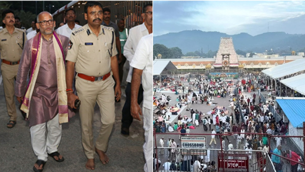 Record Crowds as Tirumala Sees Historic Footfall of Devotees Pilgrims Queue for 20 Hours for Darshan Record Crowds as Tirumala Sees Historic Footfall of Devotees Pilgrims Queue for 20 Hours for Darshan