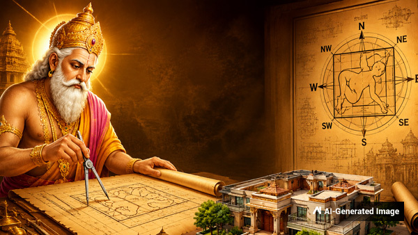 Vastu Shastra Designed by Vishwakarma ensures harmony of nature space and life balancesystem