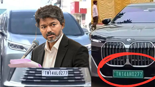 CM Vijay 0277 on His Vehicles A Touching Tribute to His Late Sister Vidhya That Moves Fans
