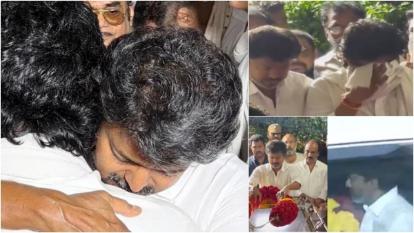 Vijay Pays Respect to Veteran Producer R B Choudary and Comforts His Son Jiiva Vijay R B Choudary