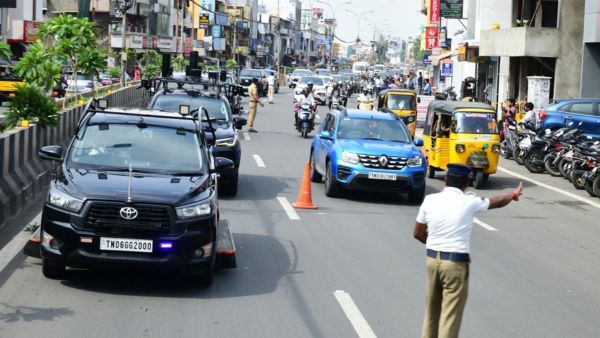 Tamil Nadu CM Vijay Sets New Trend Brings Lunch Box to Secretariat and Rejects VIP Traffic Closures Tamil Nadu CM Vijay Sets New Trend Brings Lunch Box to Secretariat and Rejects VIP Traffic Closures