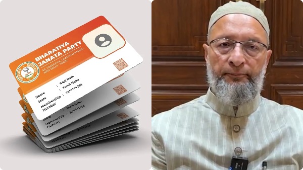 Asaduddin Owaisi s Explosive Dig Flashes BJP Membership Card as Only Citizenship Proof by 2030