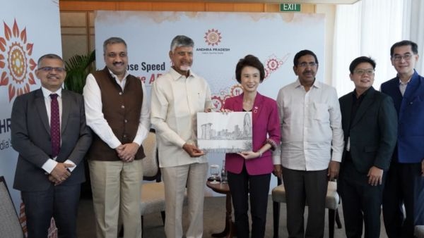 CM Chandrababu Naidu Unveils CBN At 361 Degrees Book and Woos Semiconductor Giants in Singapore Tour