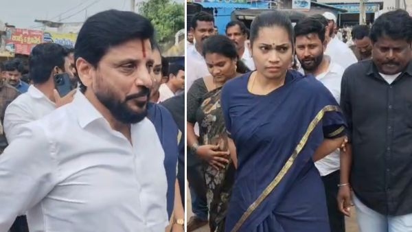 Duvvada Srinivas Attends Kotturu PS for Investigation Divvela Madhuri and YCP Cadre Create High Tension