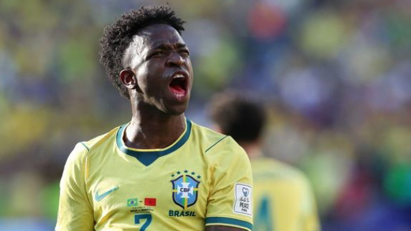 FIFA Highlights Brazil vs Morocco Saibari s Stunning Finish Stuns Brazil Vin cius Answers ends Draw