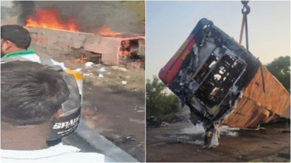 Gujarat Tragedy Two Buses Collide in Surat Leaving 10 Dead and Several Seriously Injured Gujarat