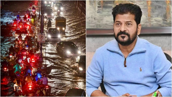 Hyderabad Heavy Rain Flight Carrying CM Revanth Reddy Diverted to Bengaluru Due to Bad Weather