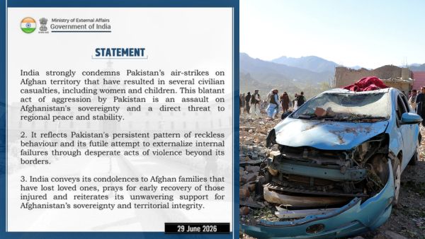 Regional Peace Threatened India Strongly Rebukes Pakistan s Reckless Airstrikes Inside Afghanistan
