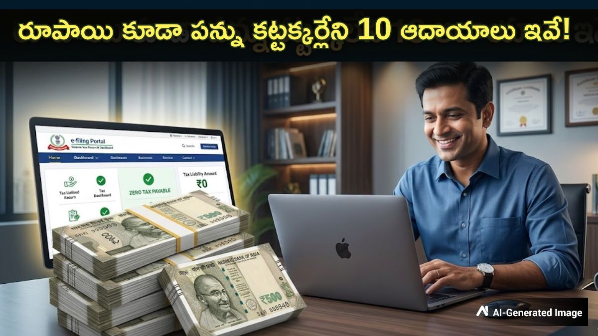 పన్ను కట్టక్కర్లేని 10 ఆదాయాలు ఇవే