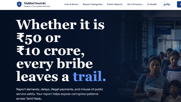 Makkal Sakshi Software Engineer s Anti-Corruption Portal Exposes Tamil Nadu Government Malpractice Makkal Sakshi Software Engineer s Anti-Corruption Portal Exposes Tamil Nadu Government Malpractice
