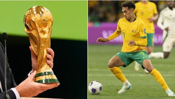 Nishan Velupillay during his historic FIFA World Cup debut Nishan Velupillay during his historic FIFA World Cup debut