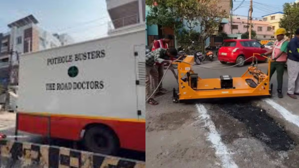 AP Govt deploys Road Doctor vehicles to swiftly repair and fill potholes across state highways AP Govt deploys Road Doctor vehicles to swiftly repair and fill potholes across state highways
