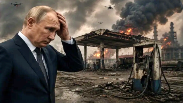 Russia Faces Severe Fuel Crisis Ukrainian Attacks Target Its Major Oil Refineries Russia fuelcrisis