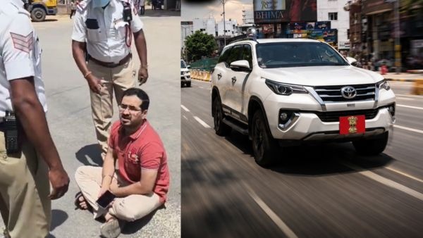 Man Sits on Bengaluru Road After Governor Convoy Traffic Halt Delays Hospital Rush for Pregnant Wife