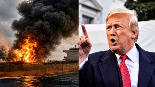 Trump Claims Iran Drone Attacks Targeted Indian-Crewed Commercial Vessels Near Strait of Hormuz
