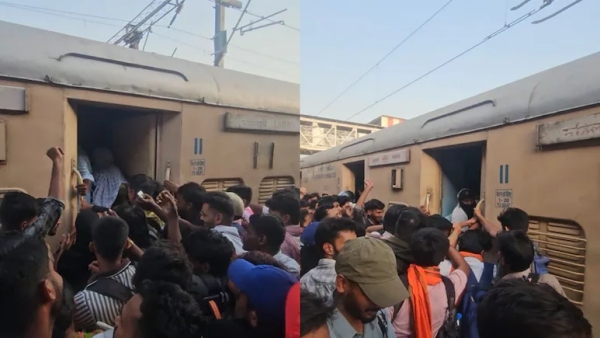 UP Police Constable Exam Draws Massive Crowds Railway Stations Jammed with Aspirants UP Police UP Police Constable Exam Draws Massive Crowds Railway Stations Jammed with Aspirants UP Police