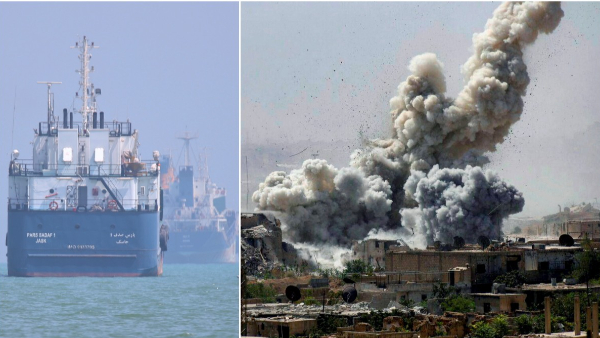 US Conduct fresh Strikes Iranian Targets Near Hormuz Strait After Drone Attack on Tanker Trump Warns
