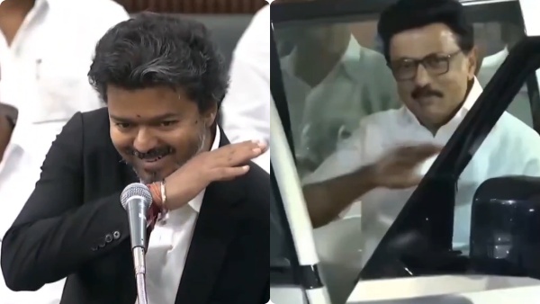 Tamil Nadu Assembly CM Vijay Mimics Stalin With Speaker s Permission Triggers Uproar Tamil Nadu Assembly CM Vijay Mimics Stalin With Speaker s Permission Triggers Uproar