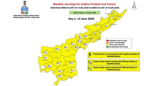 Weather Report Cyclonic Circulation Over Tamil Nadu To Bring Thunderstorms And Gusty Winds Across Rayalaseema Coastal AP Weather Report Cyclonic Circulation Over Tamil Nadu To Bring Thunderstorms And Gusty Winds Across Rayalaseema Coastal AP