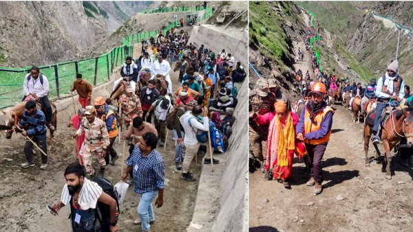 Amarnath and Mata Vaishno Devi Yatra Suspended From Today Due to Bad Weather Amid IMD Rain Forecast Amarnath and Mata Vaishno Devi Yatra Suspended From Today Due to Bad Weather Amid IMD Rain Forecast